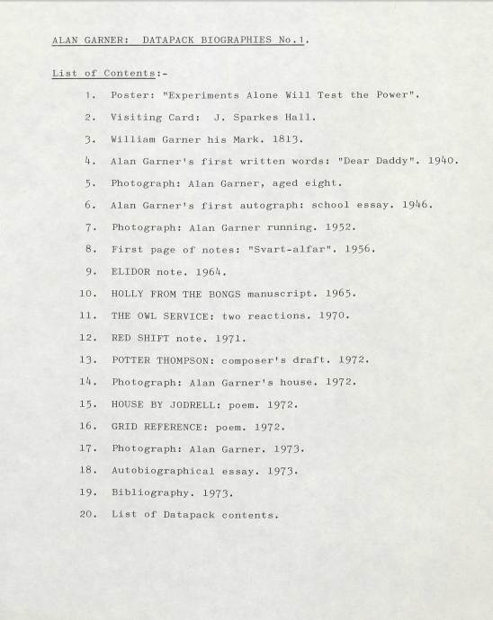 Datapack biography contents